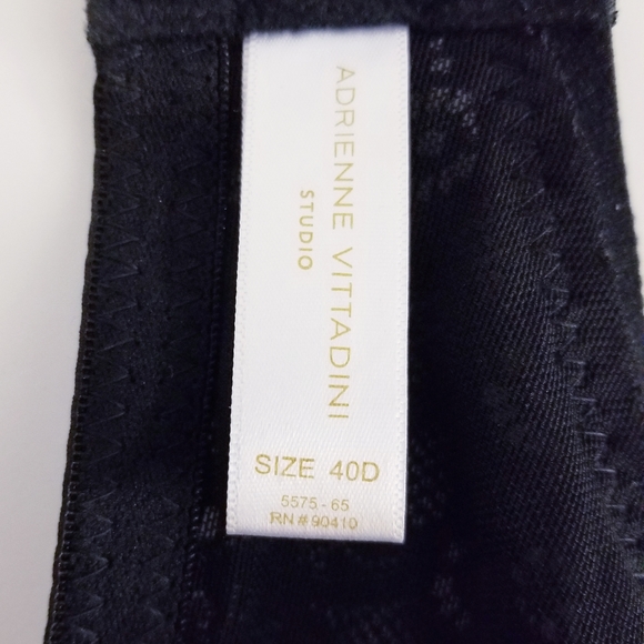 ADRIENNE VITTADINI STUDIO BLACK LACE BRA - Picture 15 of 16